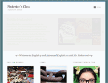 Tablet Screenshot of pinkertonsclass.com